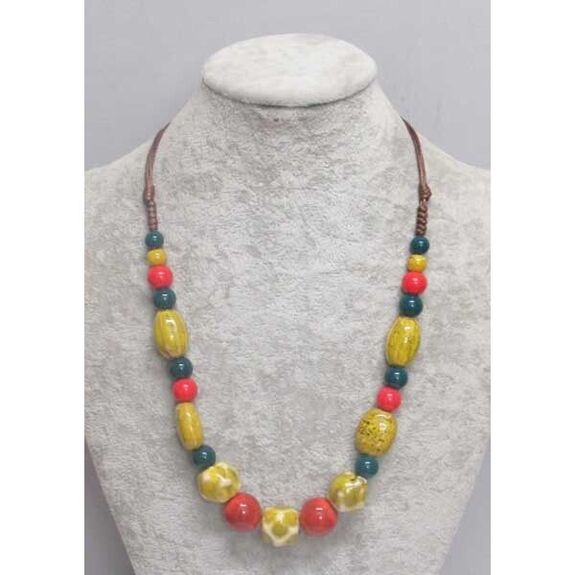 céramique bijoux collier coloris tapant