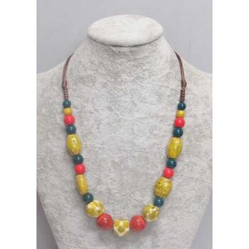 céramique bijoux collier coloris tapant