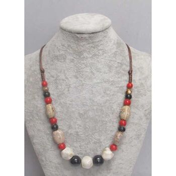 ceramic jewelry short necklace