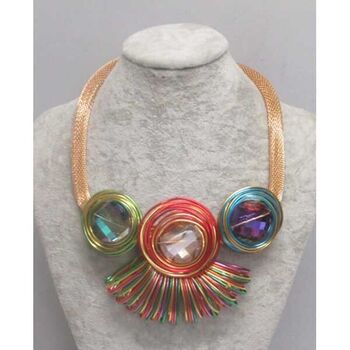 jewelry in all colors, gold mesh chain