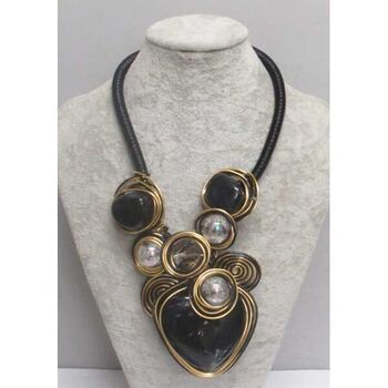 handmade barbed wire jewelry in black