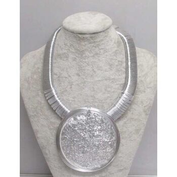 bijoux argente pendentif grand cercle