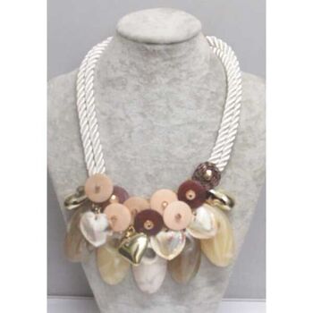collier pendentif geometrique floral
