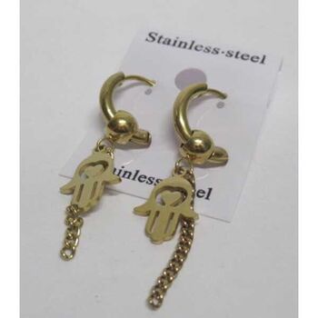 Boucles acier inoxydable main fatma