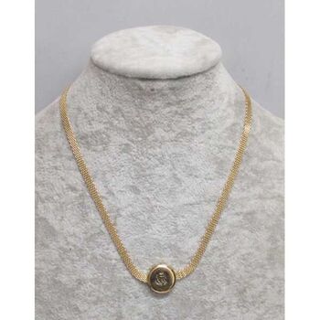 rose gold-plated steel necklace