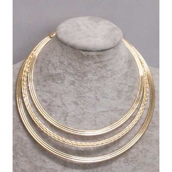 collier ethnique doré