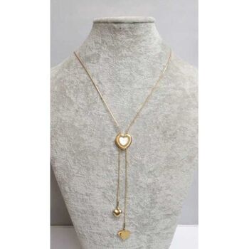 bijoux collier coeur et petits coeurs pendants