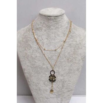 Bijoux trefles pendants divers tailles en acier