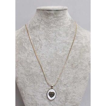 collier fine chaine longue pendentif nacre fleur en acier