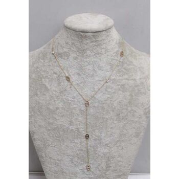 Long, thin steel necklace