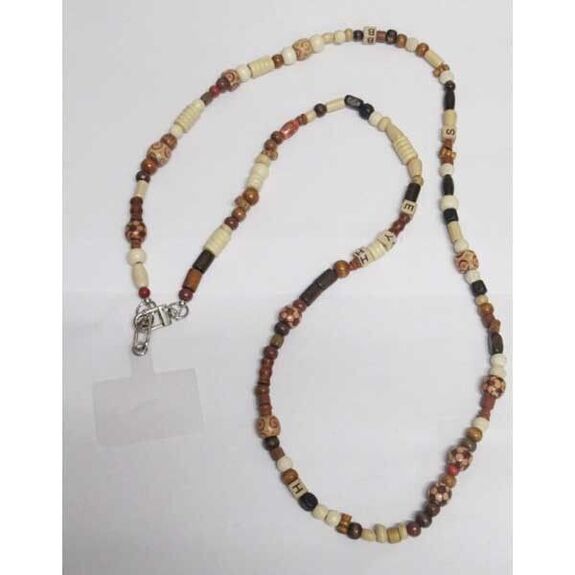 bijoux chaine en bois