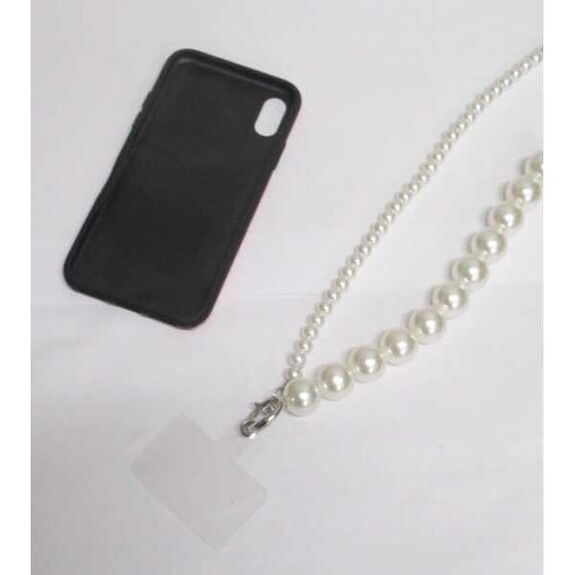 smartphone jewelry, small and large pearls