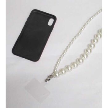 smartphone jewelry, small and large pearls