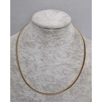 fine gold hoop necklace in steel