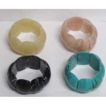 Bijoux femme poignet colorés élastique