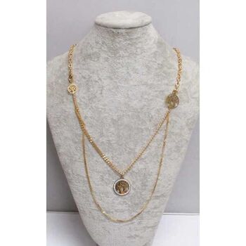 collier long arbre de vie en acier