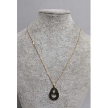 bijoux collier long  muraille acier