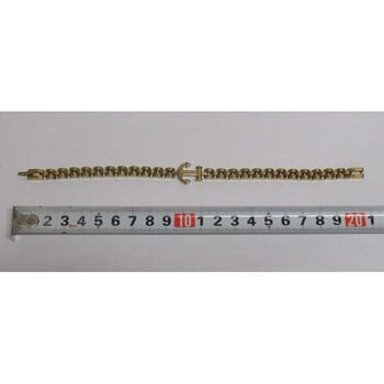 bijoux maillon doré acier ancre