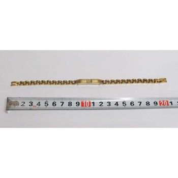 bijoux bracelet plaque ancre doré acier