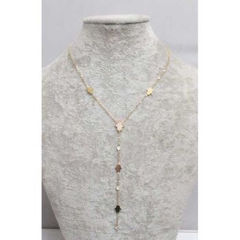 bijoux collier Y main Fatma en acier