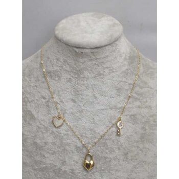 bijoux breloques cle coeur cadenas en acier