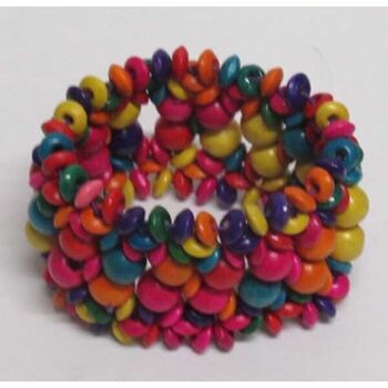 Bracelet bois de coco de toutes couleurs