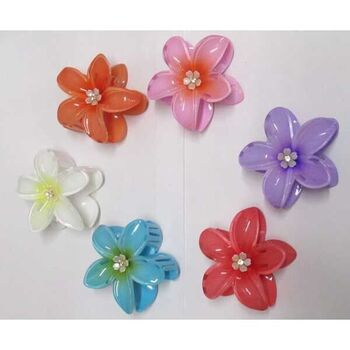 Hawaiian Flower Hair Accessories Set of 12Pcs
