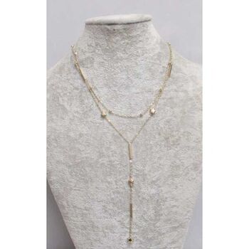 double steel star drop necklace jewelry