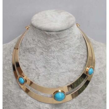 turquoise hoop necklace