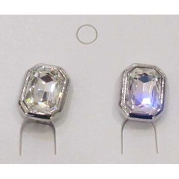 white crystal clip jewelry