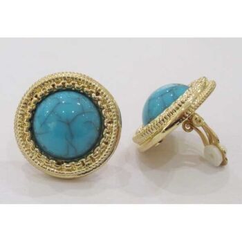 Turquoise clip-on earring jewelry