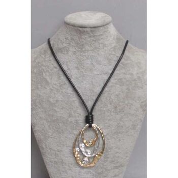 jewelry long stream circles gold silver