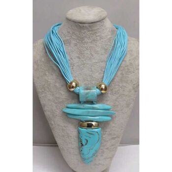 turquoise spike necklace jewelry