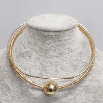 bijoux cerceau dorée boule