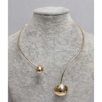 collier cerceau boule et cercle bombé