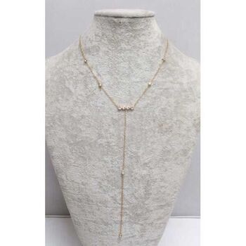 Y-shaped steel jewelry with crystal bar