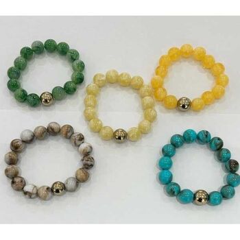 Bijoux jonc élastique couleur boules