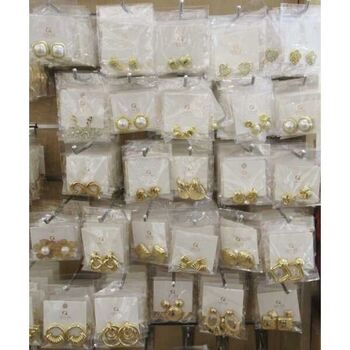 gold earring set