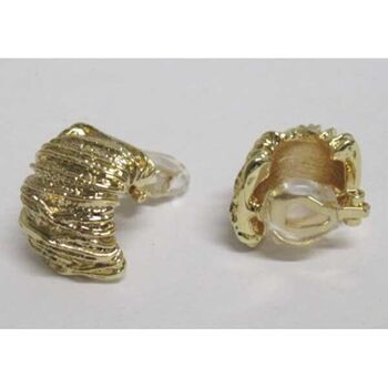 bijoux strass boucles oreille courbe marbrée a pince