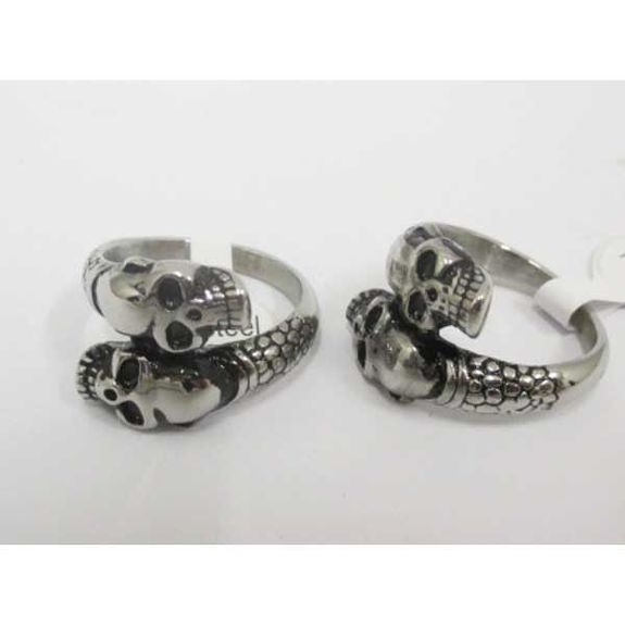 Bague Tete De Mort Spirale Accessoiresengros Com Grossiste