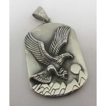 pendentif aigle sur plaque