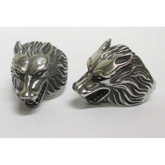 bague tête de loup