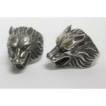 bague tête de loup