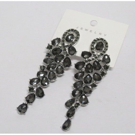 Boucles d'oreilles pendantes femme Swarovski Luna métal rose avec cristaux Boucles d'oreilles pendantes femme Swarovski Luna métal rose avec cristaux