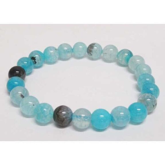 bracelet pierre amazonite bleue