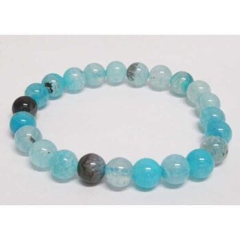 bracelet pierre amazonite bleue