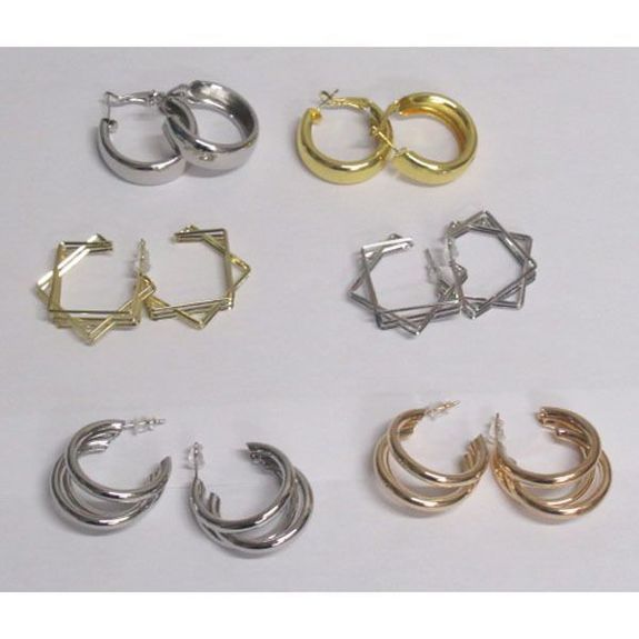 96 Crochets Boucles D'Oreilles Ouverts - Lot 20mm 25mm 30mm 40mm Or & Argent - Idéal Création Bijoux DIY, Breloques & Perles