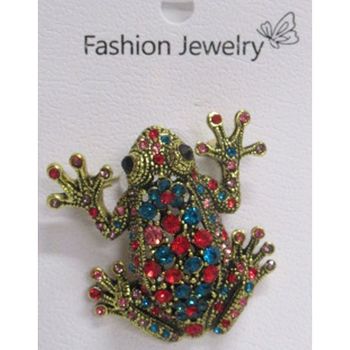 broche bijoux grenouille de toutes couleurs
