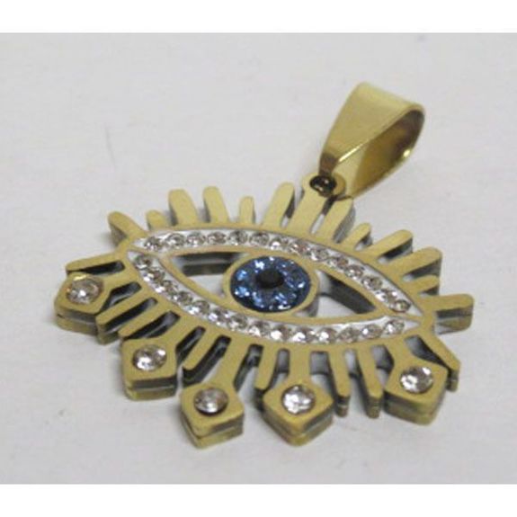 lucky eye pendant in steel