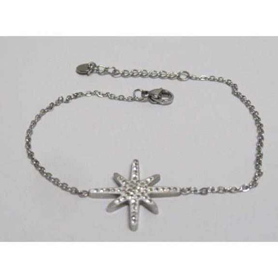 bijoux bracelet pendentif météorite strass en acier au grossiste